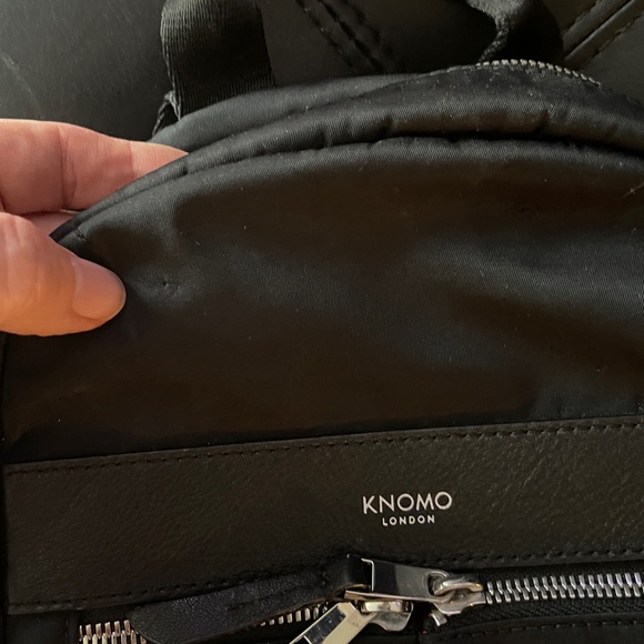 KNOMO London XS 9.5” Beauchamp Double Compartment Backpack in Black - Picture 9 of 14